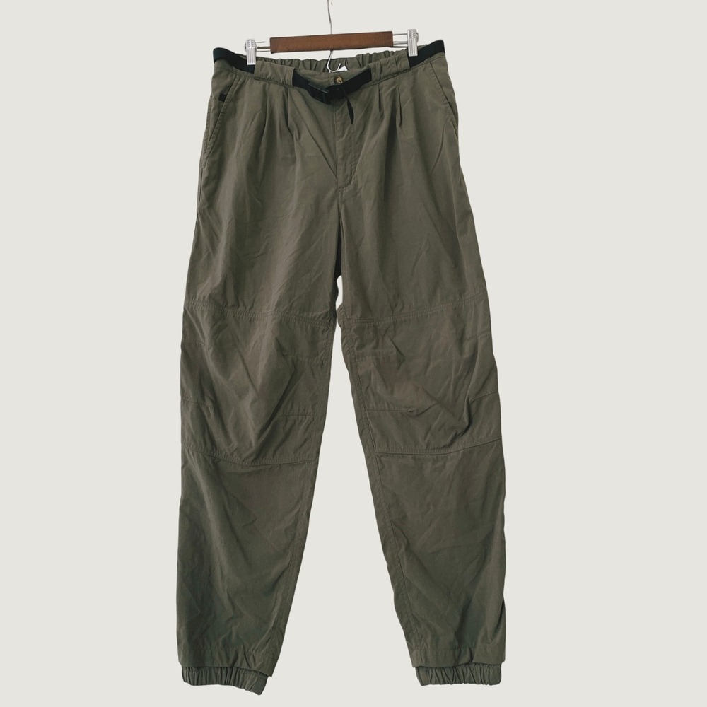 The North Face Hiking Pants Men Large Olive Green Belted Gorpcore Camping